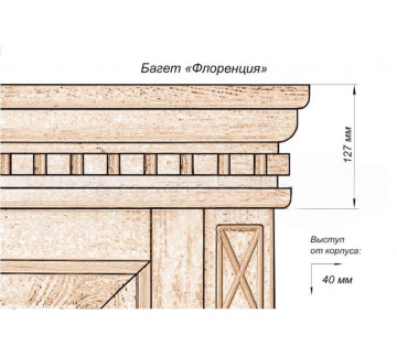 Шкаф 5-ти створчатый Флоренция